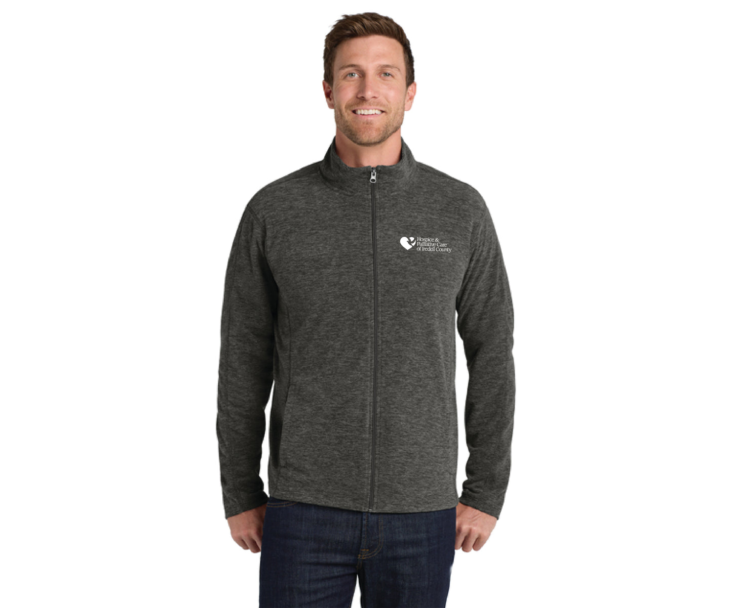 HOIC - Port Authority® Heather Microfleece Full-Zip Jacket
