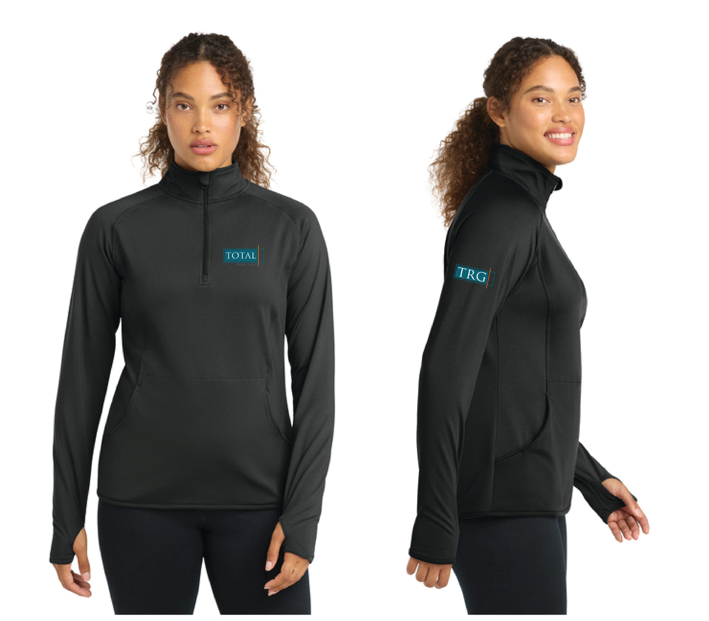 Total Retail Group - Sport-Tek® Women's Sport-Wick® Stretch 1/4-Zip Pullover