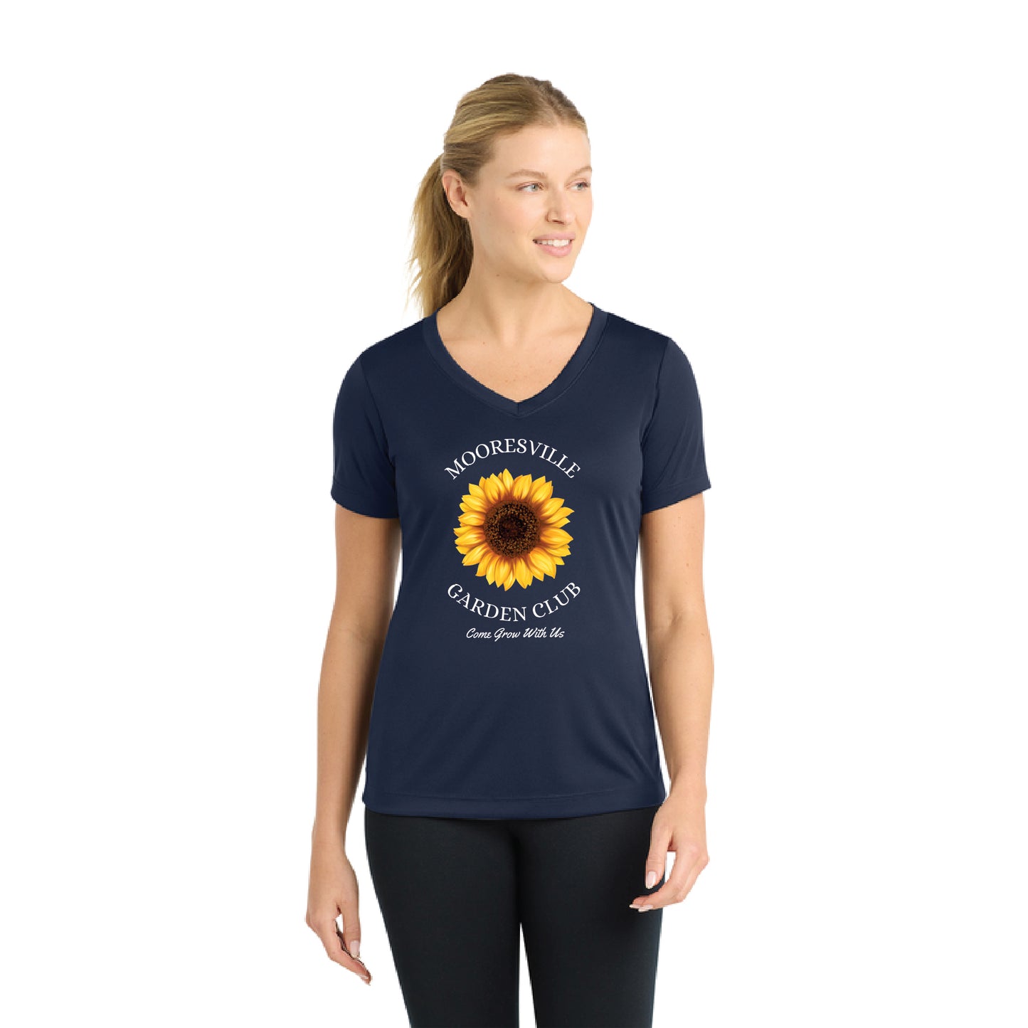 Mooresville Garden Club - Sport-Tek® Women's PosiCharge® Competitor™ V-Neck Tee