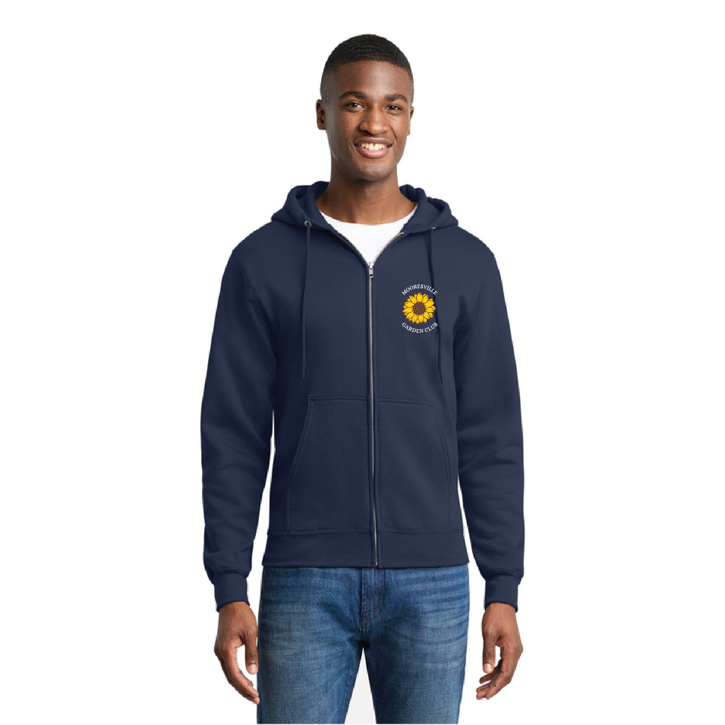 Mooresville Garden Club - Port & Co™ Core Fleece Full-Zip Hooded Sweatshirt