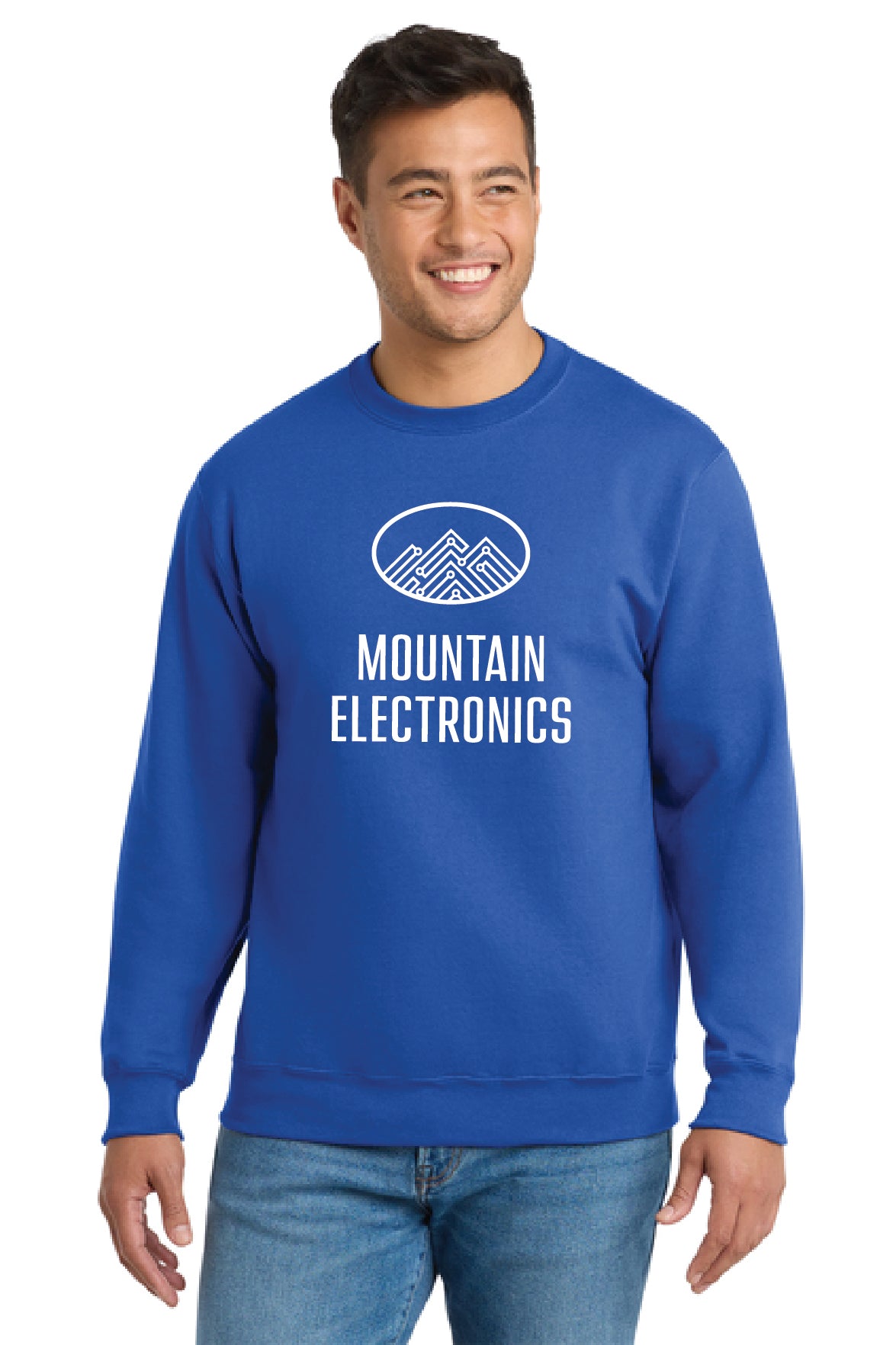 Mountain Electrics - Port & Co™ Essential Fleece Crewneck Sweatshirt
