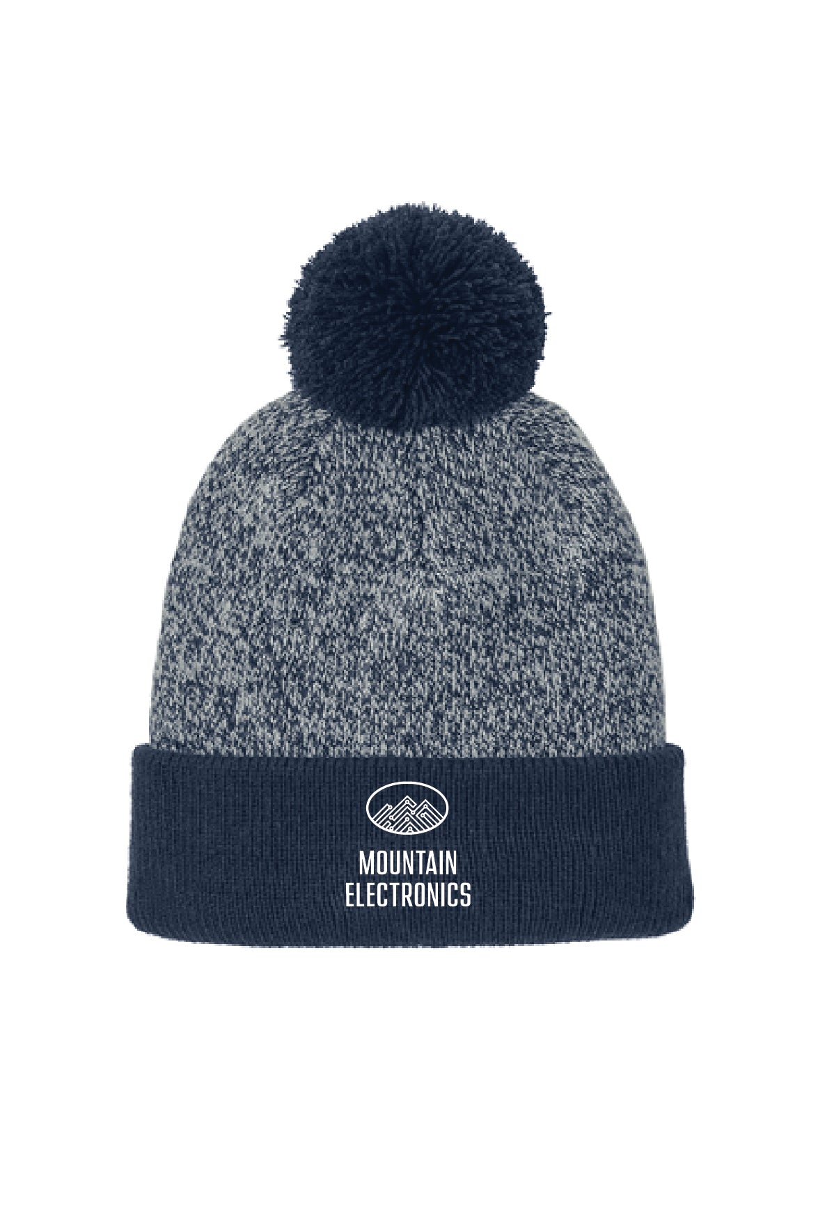 Mountain Electrics - Sport-Tek® Halftime Heather Pom Beanie