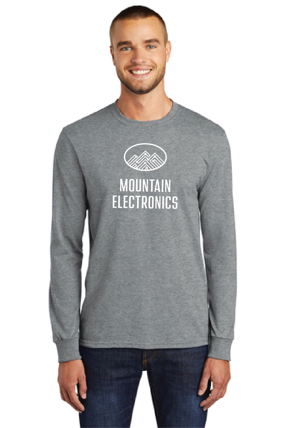 Mountain Electronics -Port & Co™ Long Sleeve Core Blend Tee
