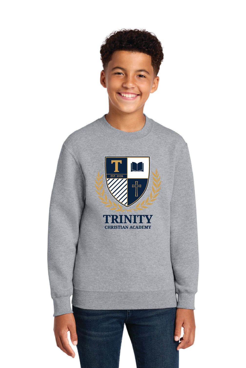 TCA - Port & Co® Youth Core Fleece Crewneck Sweatshirt