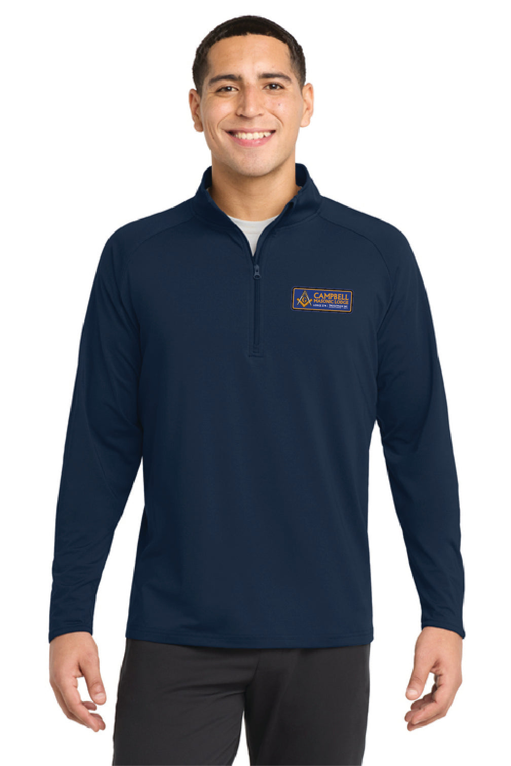 Troutman Masonic Lodge - Sport-Tek® Sport-Wick® Stretch 1/4-Zip Pullover