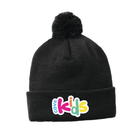 Cove Kids - Sport-Tek ® Solid Pom Pom Beanie