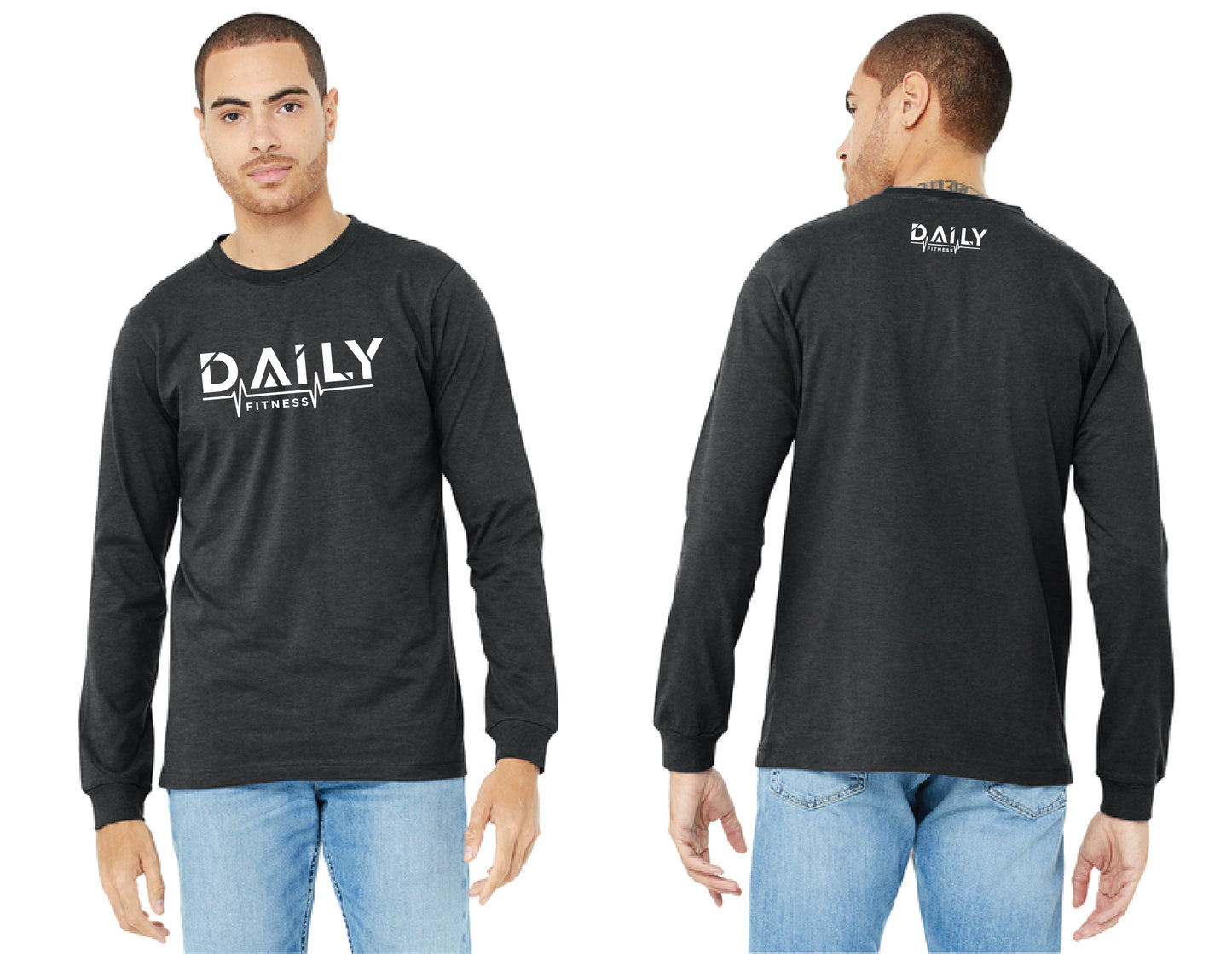 Daily Fitness - BELLA+CANVAS® Unisex Heather CVC Long Sleeve Tee