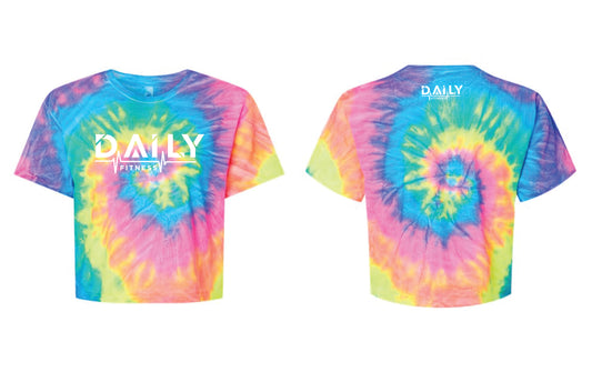 Daily Fitness - Women's Tie-Dyed Crop T-Shirt