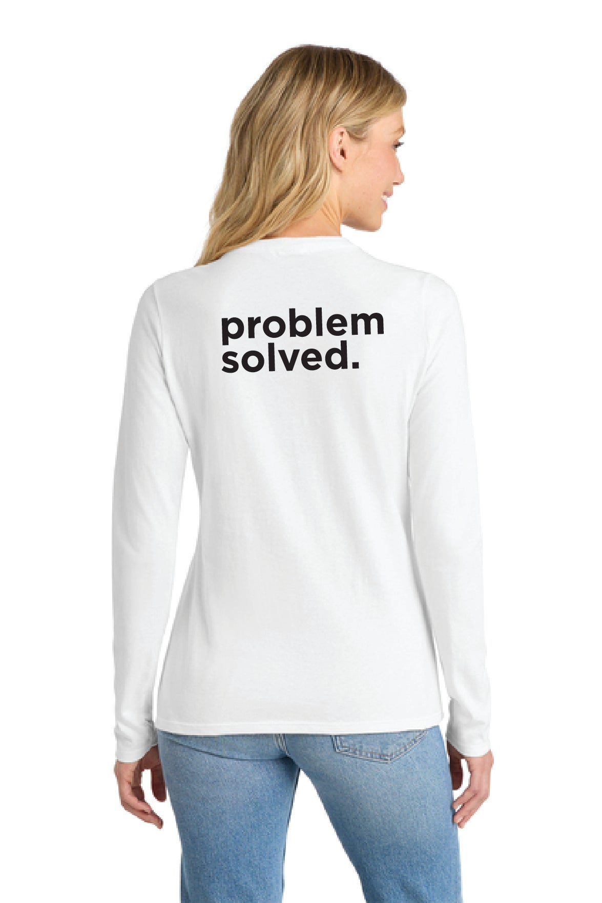 DGS - Port & Co™ Women's Long Sleeve Fan Favorite™ V-Neck Tee