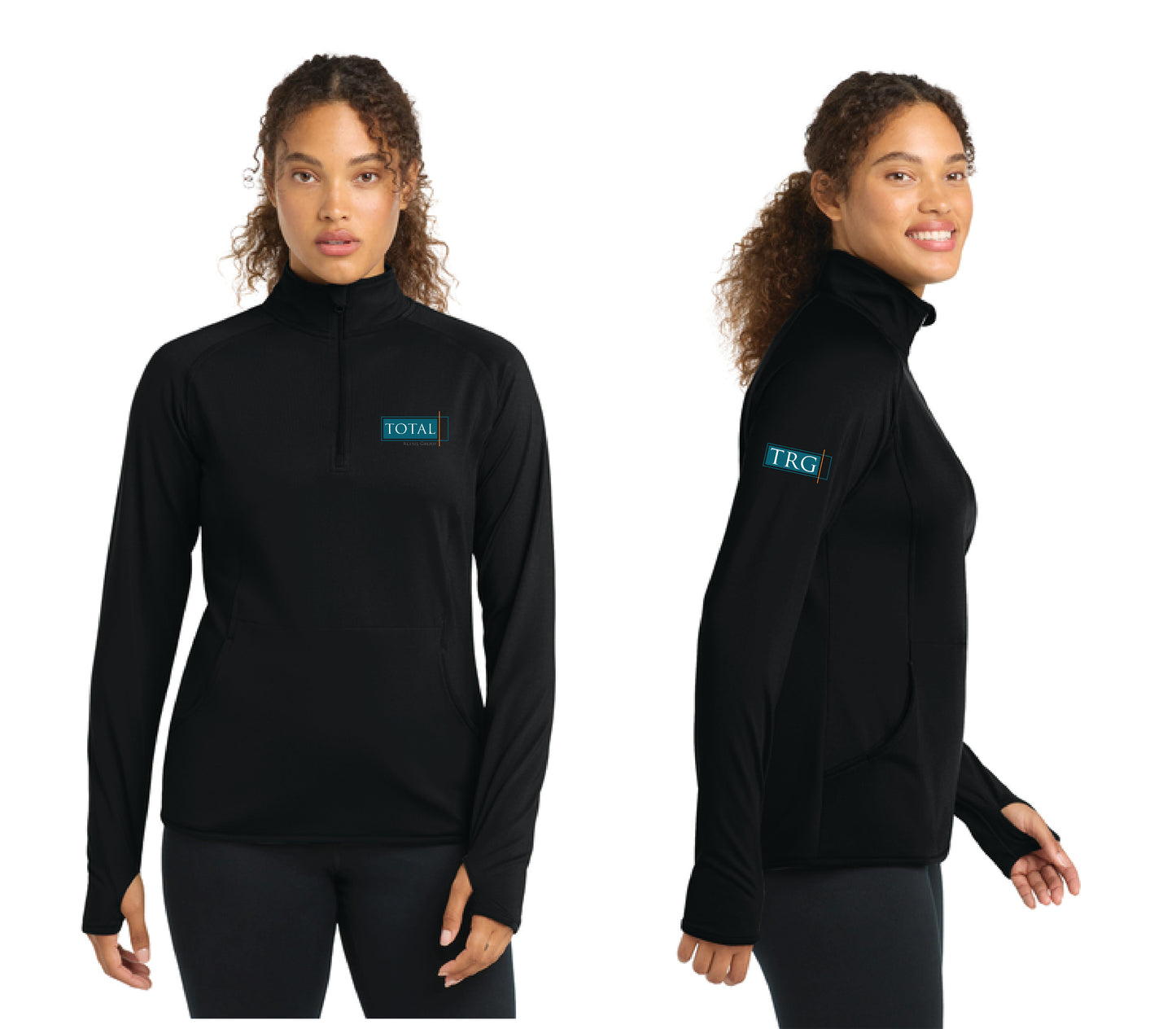 Total Retail Group - Sport-Tek® Women's Sport-Wick® Stretch 1/4-Zip Pullover