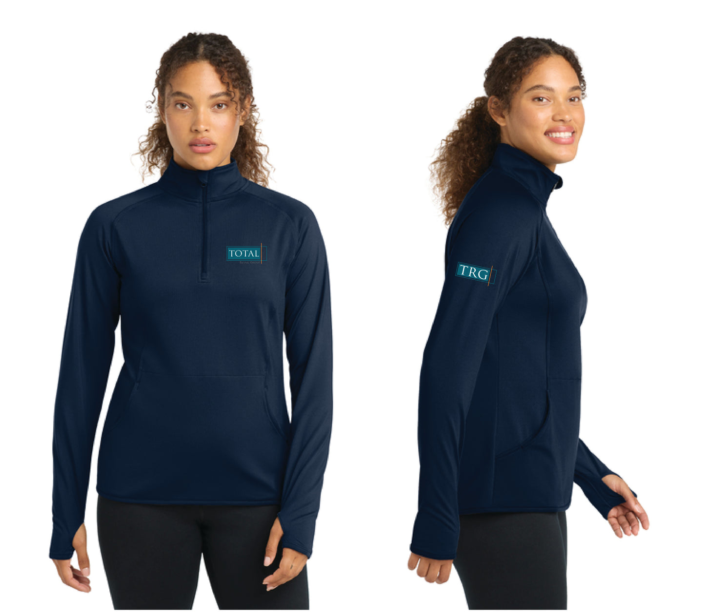 Total Retail Group - Sport-Tek® Women's Sport-Wick® Stretch 1/4-Zip Pullover