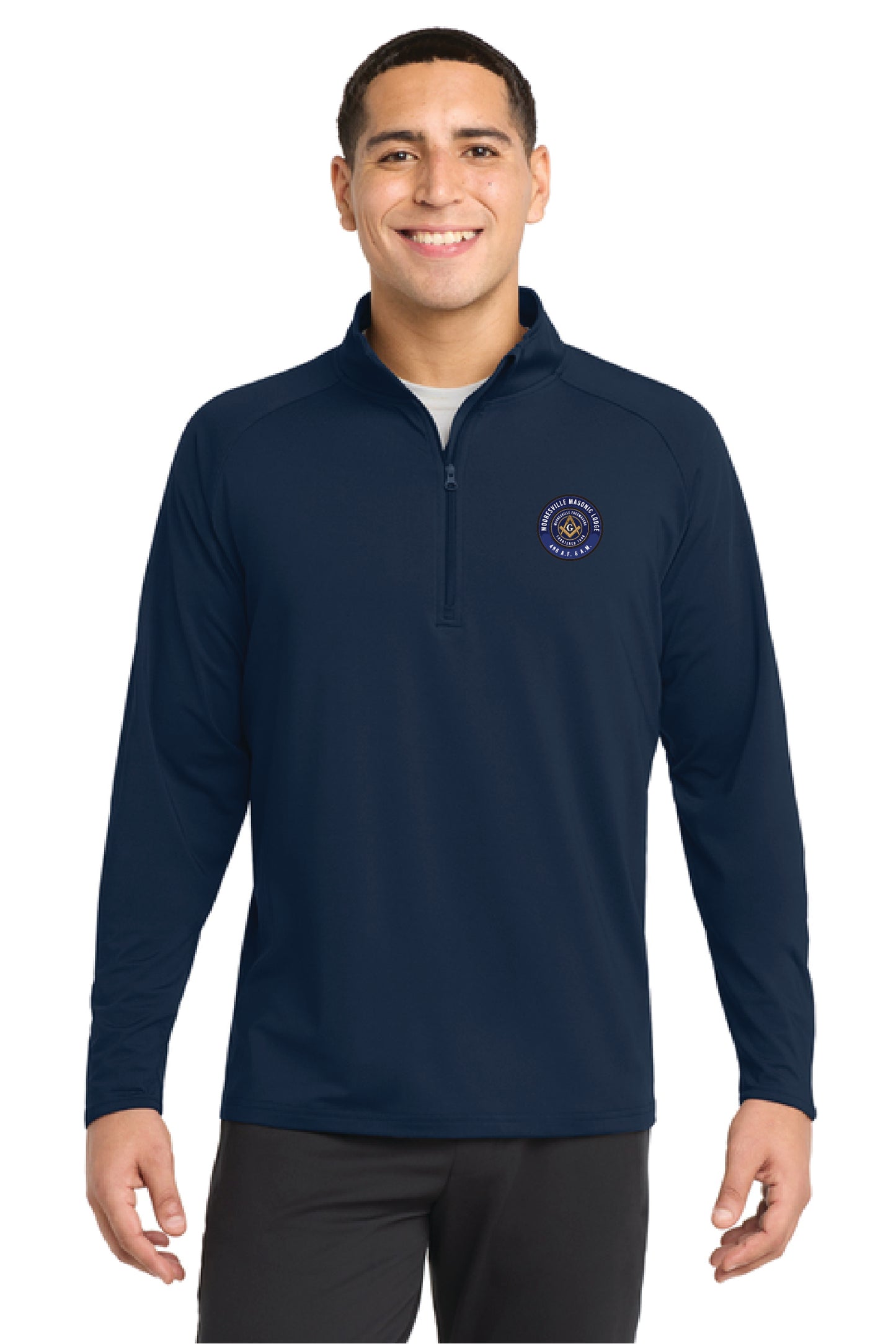 Mooresville Masonic Lodge - Sport-Tek® Sport-Wick® Stretch 1/4-Zip Pullover