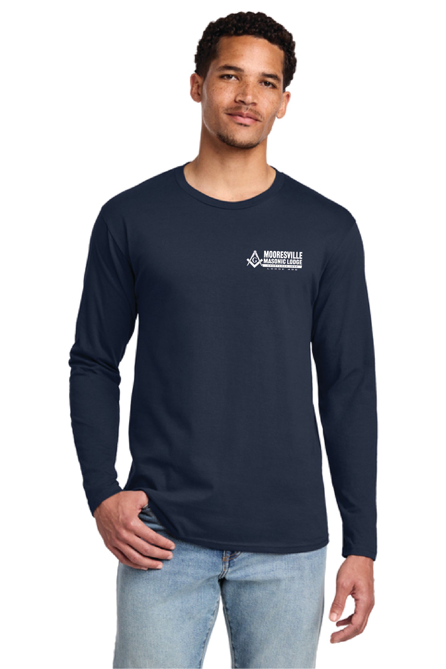 Mooresville Masonic Lodge - Port & Co™ Long Sleeve Fan Favorite™ Tee