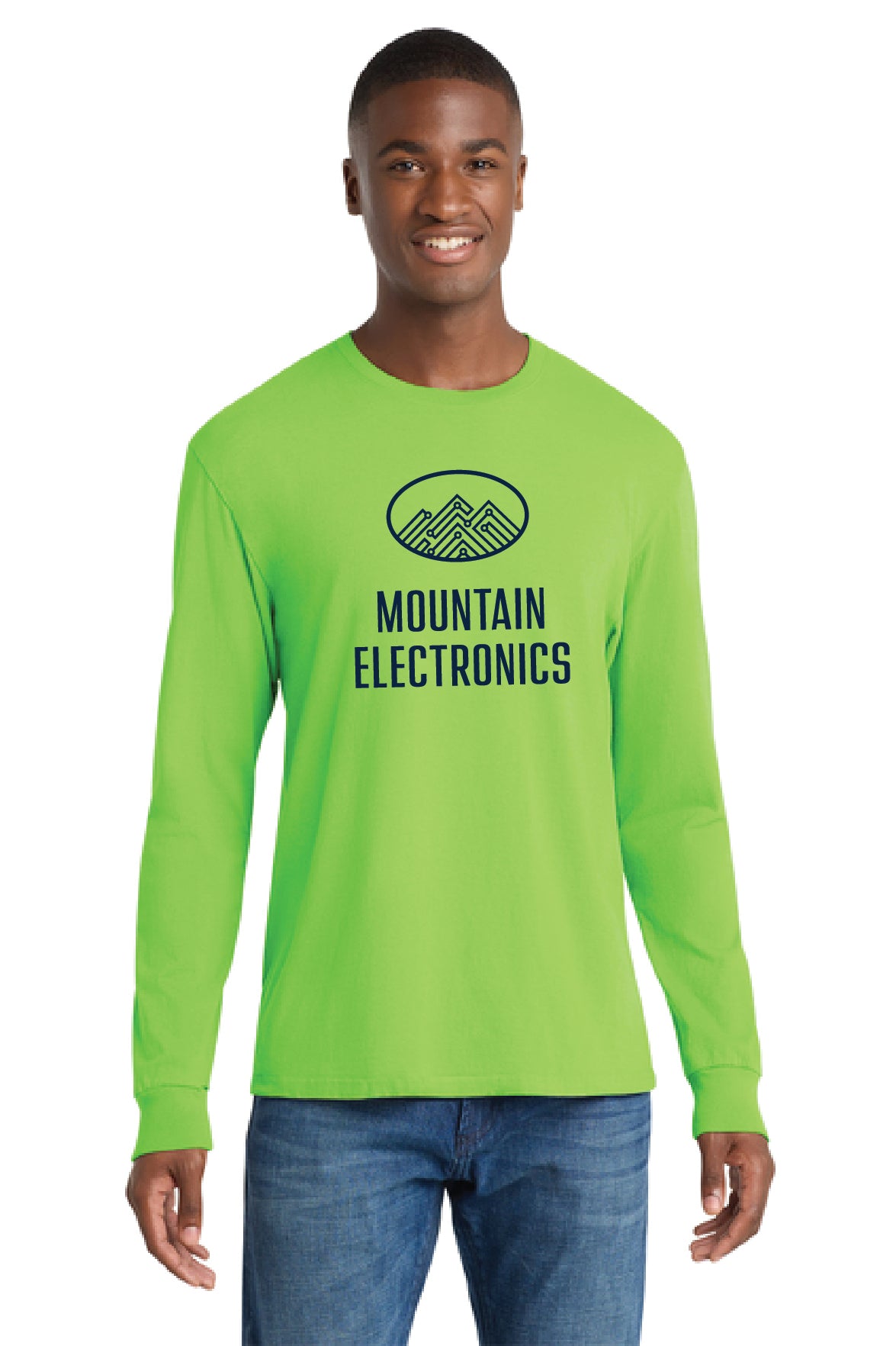 Mountain Electronics - Port & Co™ Beach Wash® Garment-Dyed Long Sleeve Tee