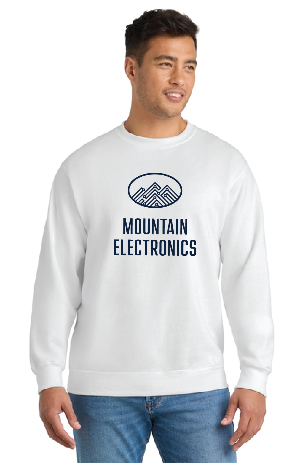 Mountain Electrics - Port & Co™ Essential Fleece Crewneck Sweatshirt