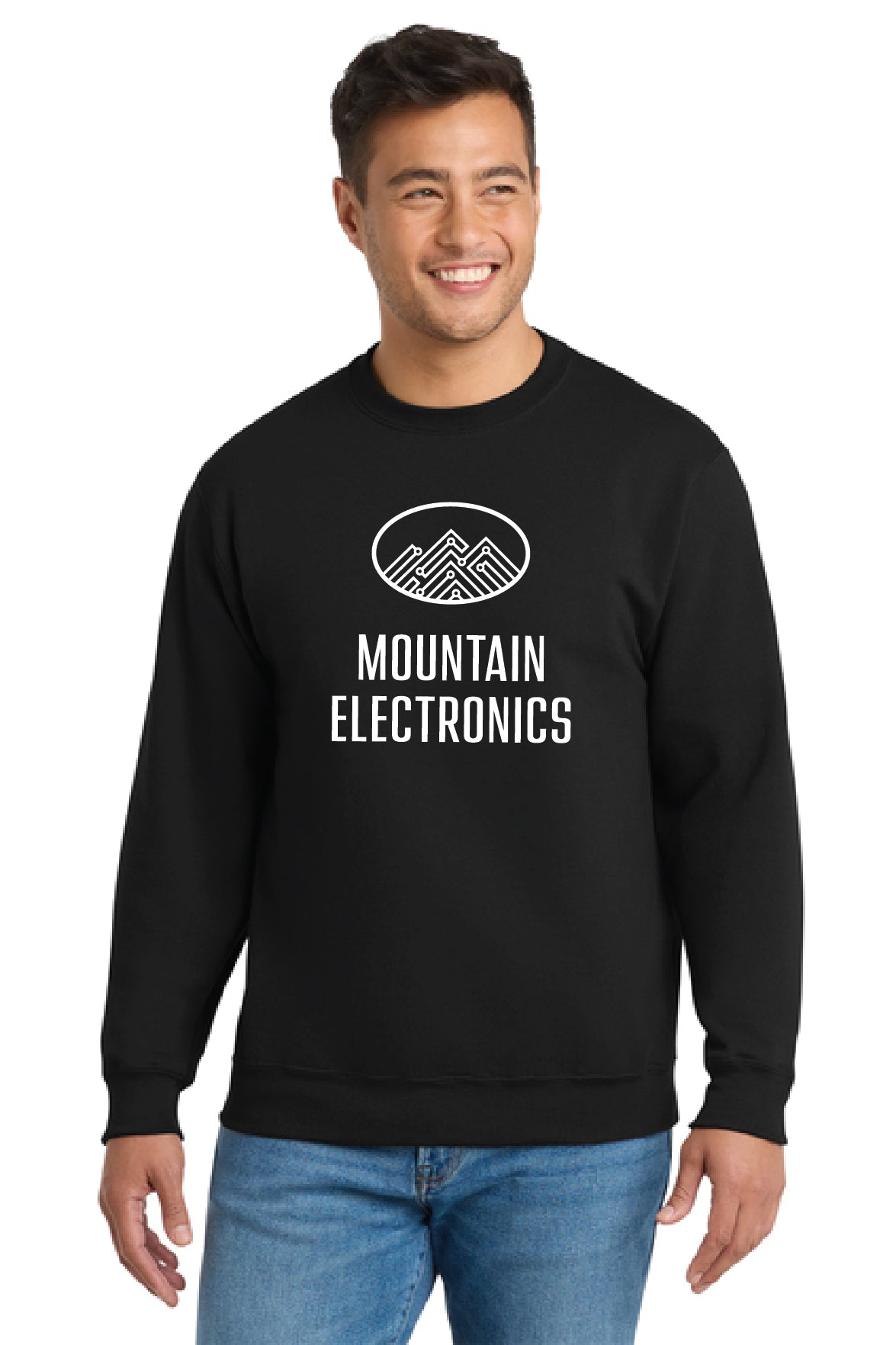 Mountain Electrics - Port & Co™ Essential Fleece Crewneck Sweatshirt