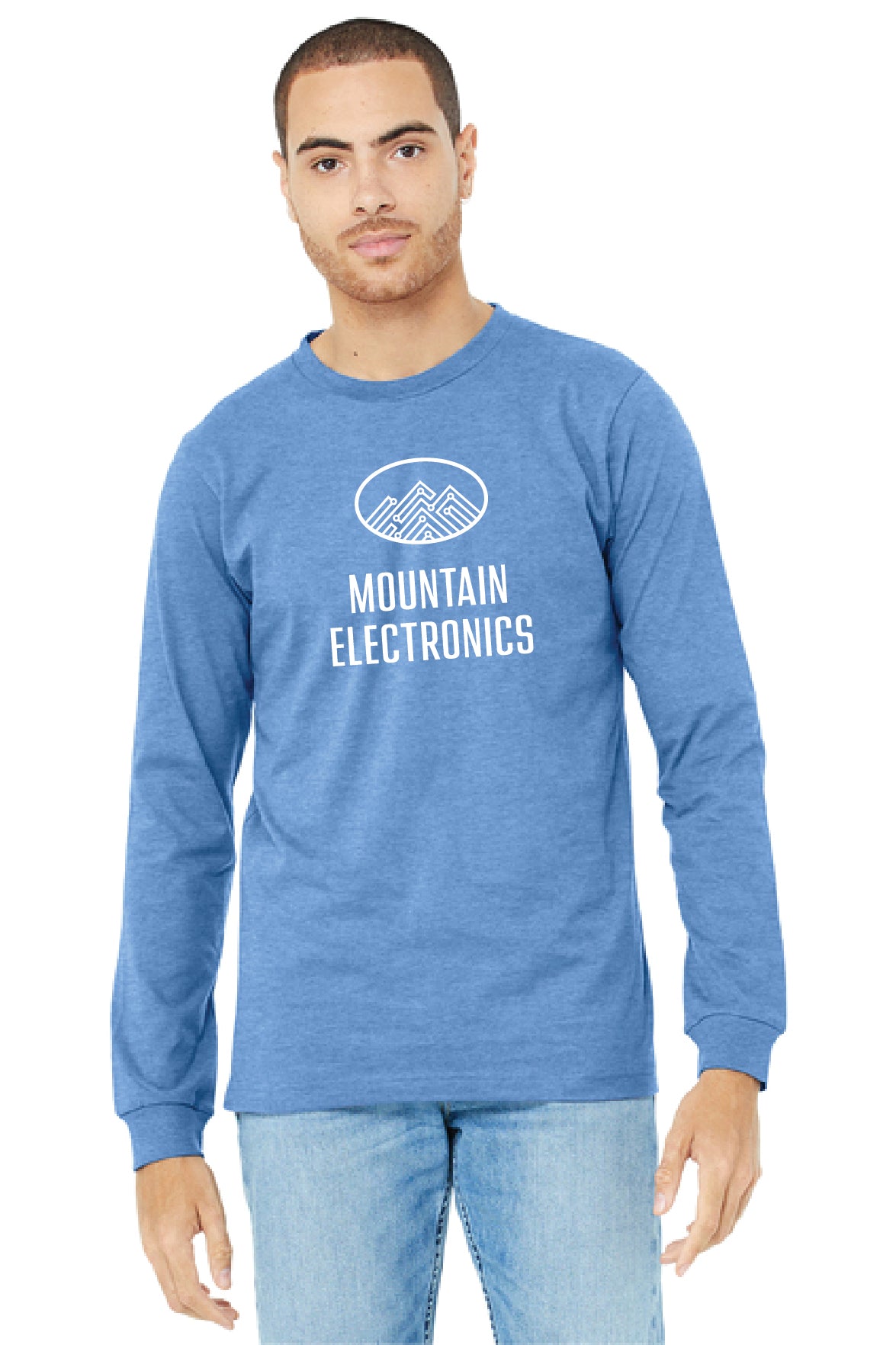 Mountain Electrics - BELLA+CANVAS® Unisex Heather CVC Long Sleeve Tee
