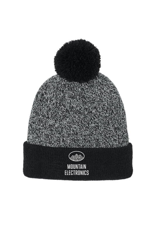 Mountain Electrics - Sport-Tek® Halftime Heather Pom Beanie