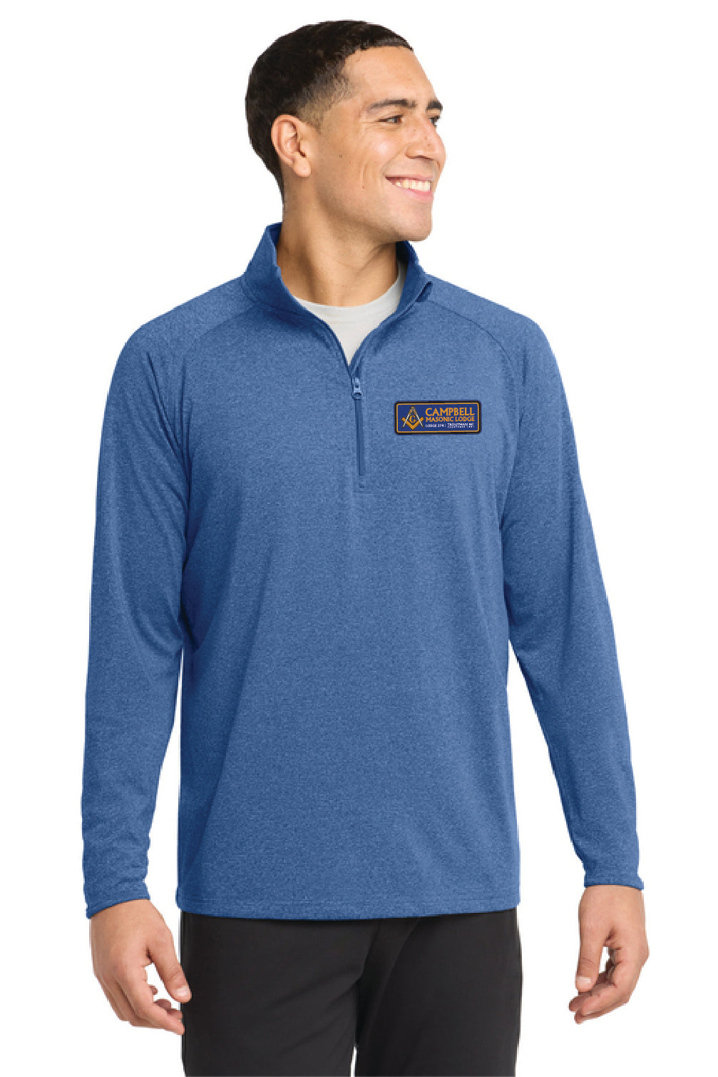 Troutman Masonic Lodge - Sport-Tek® Sport-Wick® Stretch 1/4-Zip Pullover