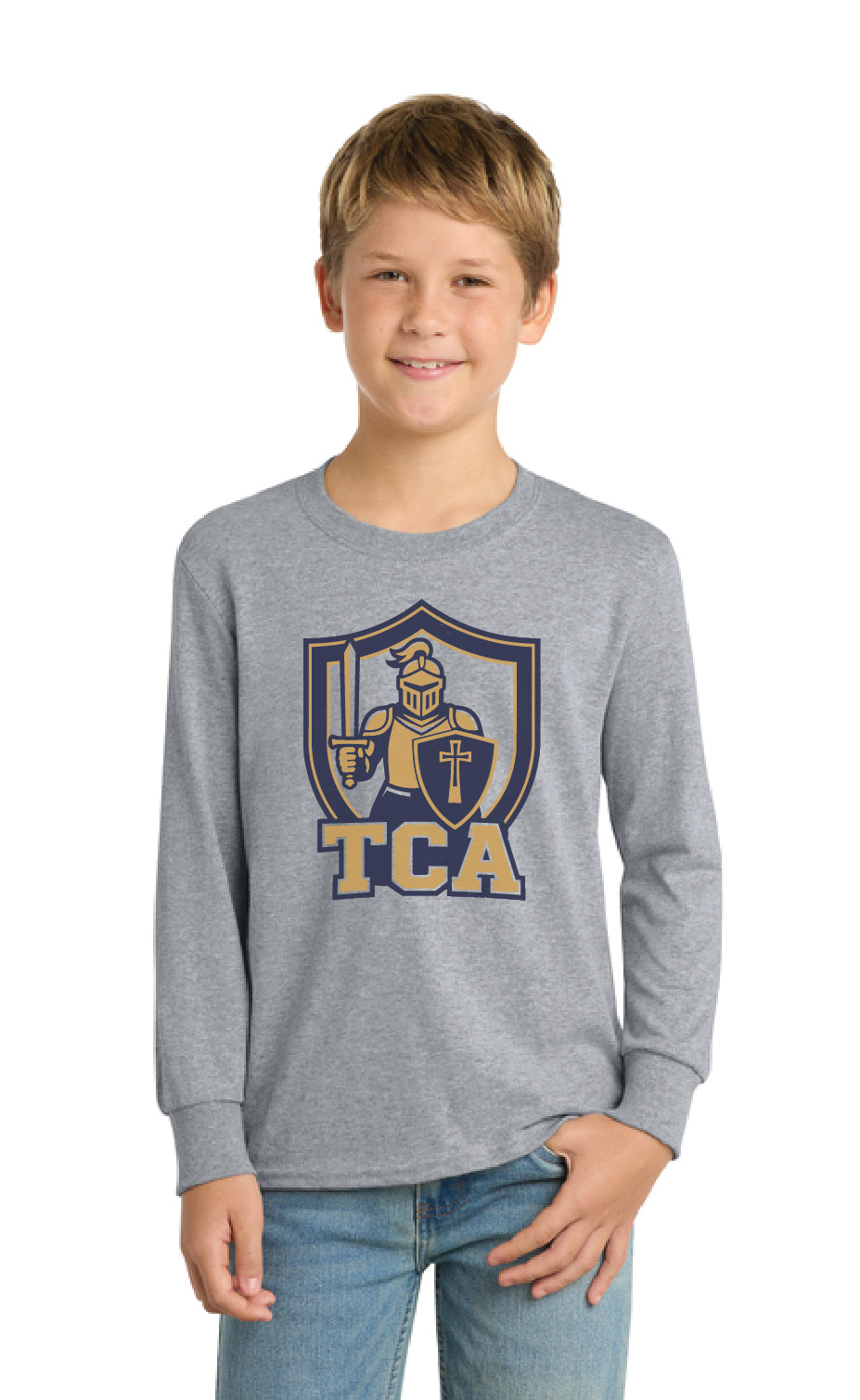 TCA - Port & Co® Youth Long Sleeve Core Cotton Tee