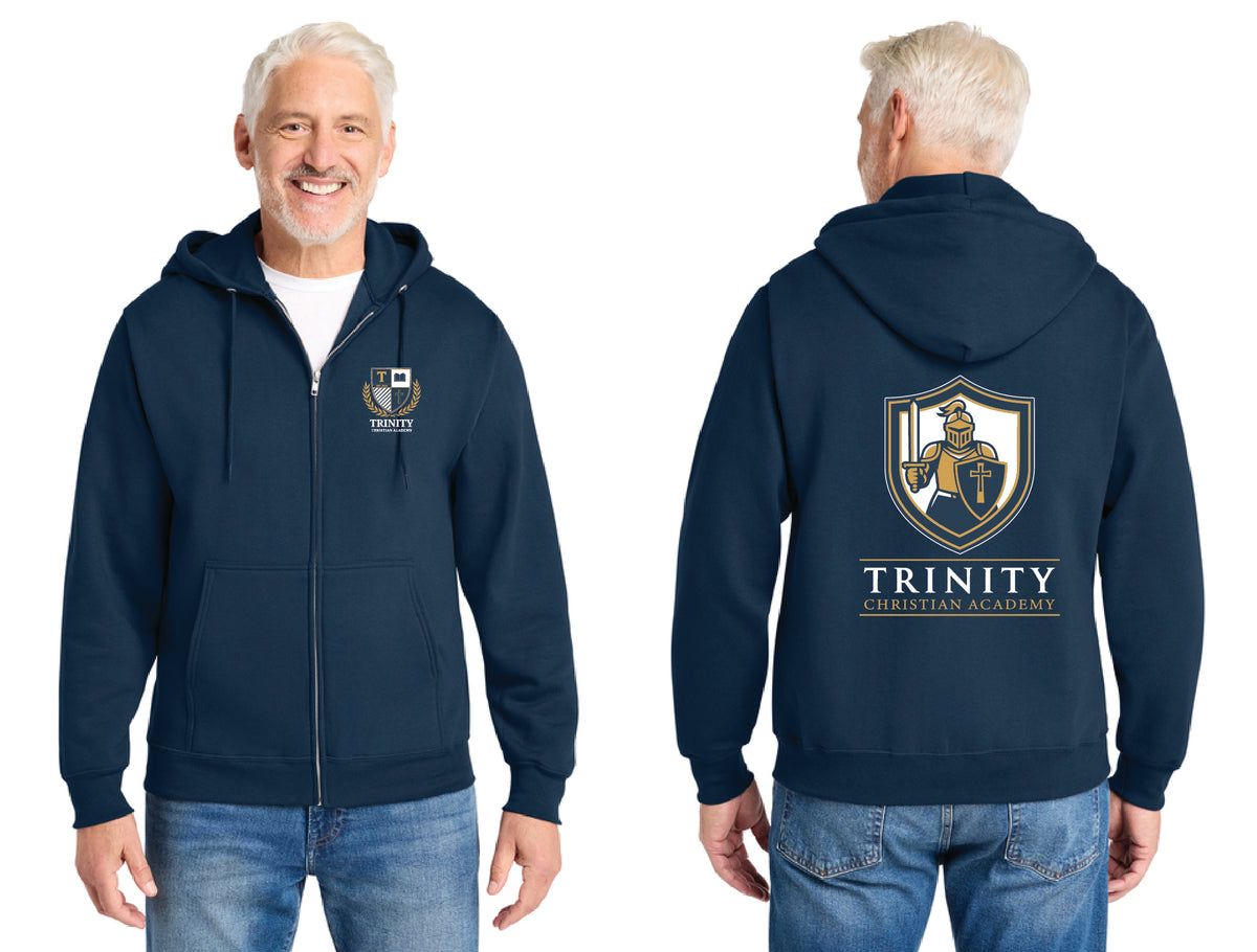TCA - Port & Co® Core Fleece Full-Zip Hooded Sweatshirt